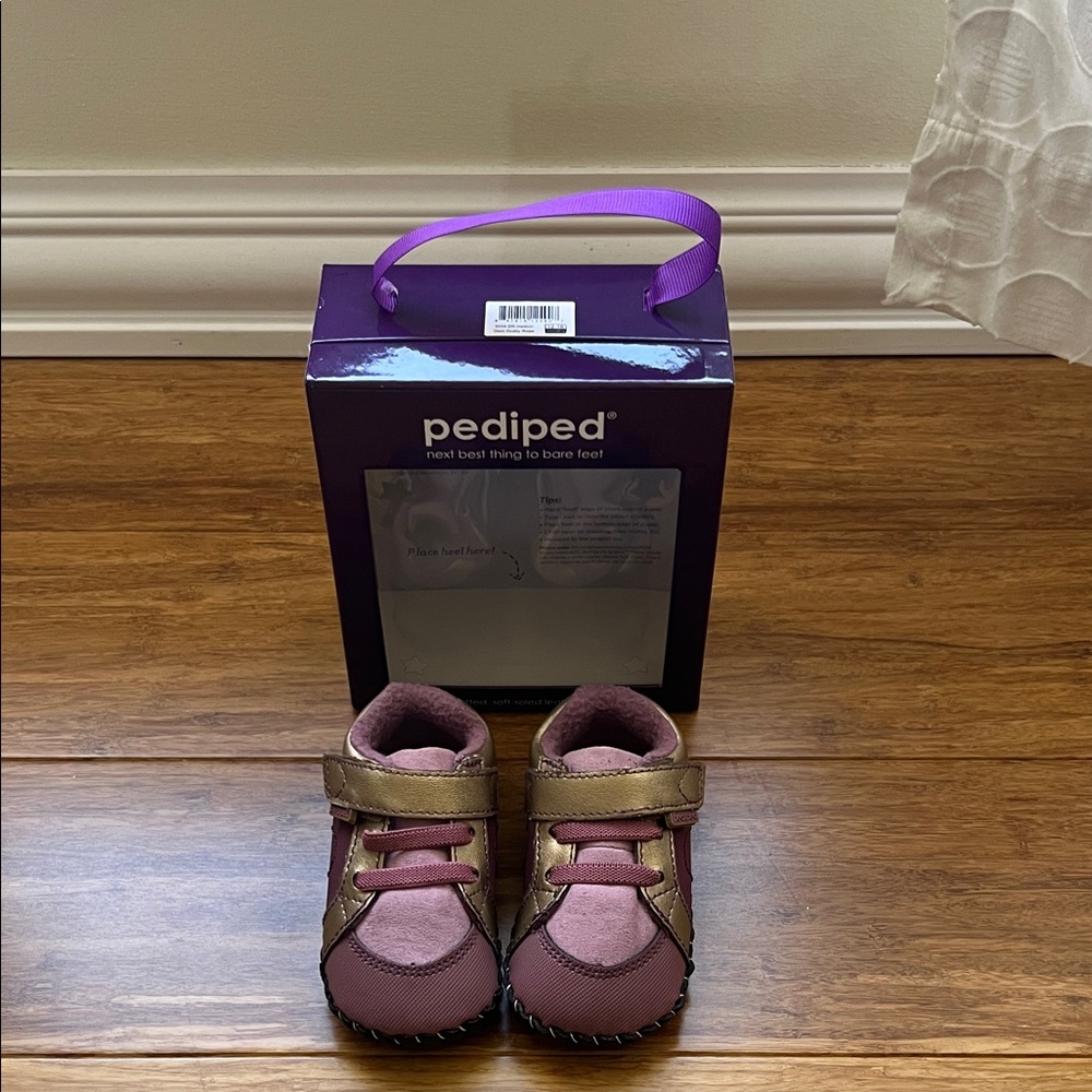 Giftable! New Pediped Dusty Rose Baby Shoes